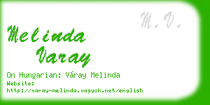 melinda varay business card