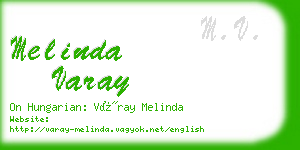 melinda varay business card